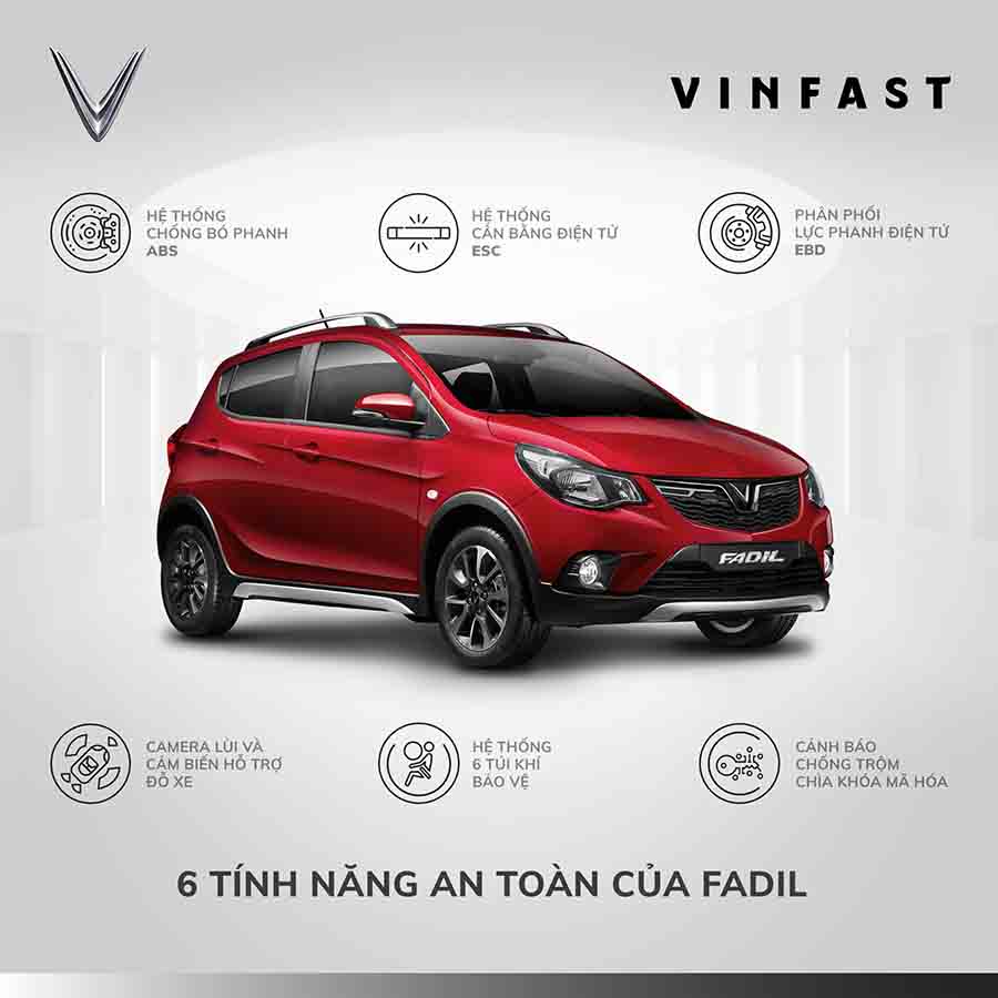 Giá tốt nhiều tính năng trên VinFast Fadil